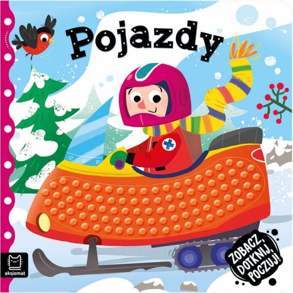 Sensoryczna książeczka pojazdy Dotykam Poznaję – zabawka dla niemowląt 0+ Książeczka sensoryczna