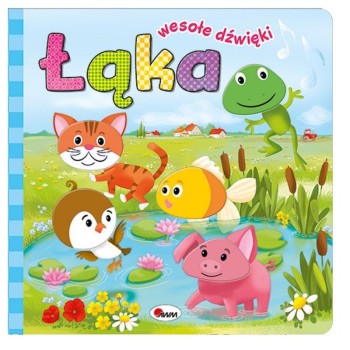Wesołe dźwięki Łąka – sensoryczna miękka książeczka dla niemowląt 0+