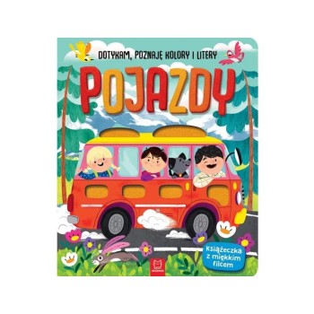Sensoryczna książeczka pojazdy dla niemowląt Dotykam Poznaję – zabawka 0+