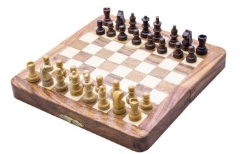 Szachy drewniane magnetyczne – klasyczna gra logiczna dla dzieci i dorosłych