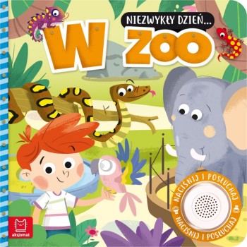 Niezwykły dzień w zoo – interaktywna książeczka z okienkami dla dzieci 2+