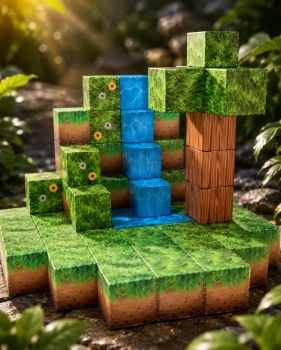 Magnetyczne Klocki Minecraft 64 elementy