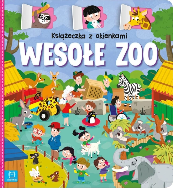 Książeczka z okienkami Wesołe Zoo – edukacyjna książeczka dla dzieci 2–4 Książeczka z okienkami wesołe zoo